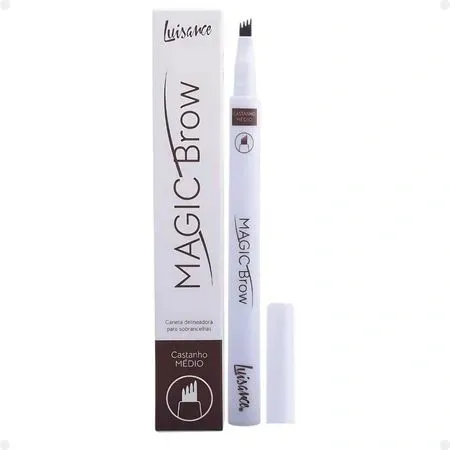 Caneta Delineadora Para Sobrancelhas Magic Brow Castanho Médio- Luisance