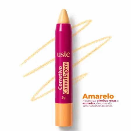 Corretivo Camuflagem Amarelo- Uste