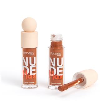 Corretivo Líquido de Alta Cobertura Nude Max Febella Makeup 7,5ml