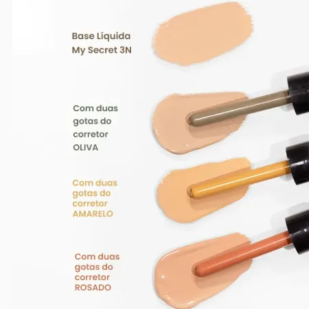 Corretores De Subtom De Base My Secret- Dalla Makeup