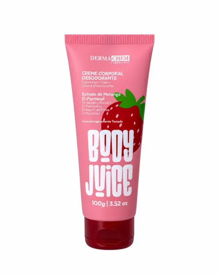 Creme Corporal Body Juice Morango Dermachem Laboratory 100g