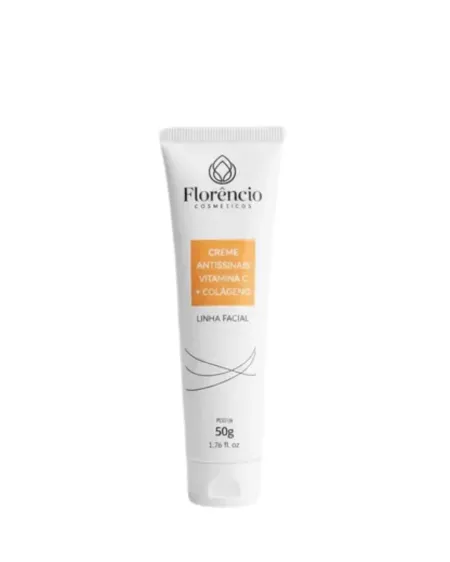 Creme Facial Antissinais Vitamina C + Colágeno - Florêncio 50g