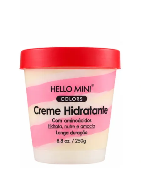 Creme Hidratante Corpo e Rosto Morango - Hello Mini 250g