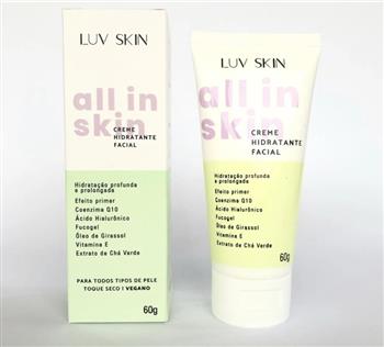 Creme Hidratante Facial All In Skin Luv Beauty 60g