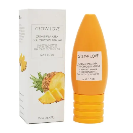 Creme para Área dos Olhos de Abacaxi Glow Love - Max Love 60g