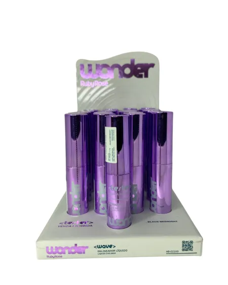 Delineador Líquido Wave Wonder Box C/24Unid- Ruby Rose