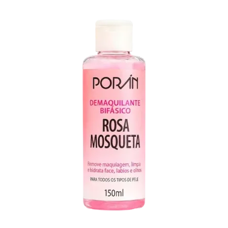 Demaquilante Bifásico Rosa Mosqueta- Porán Cosméticos 150ml