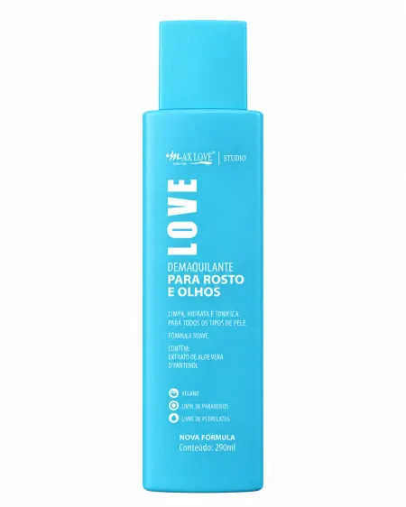 Demaquilante Para Rosto e Olhos- Max Love 290ml