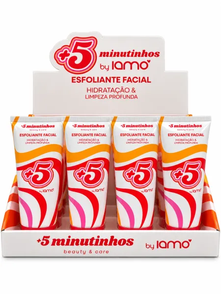 Esfoliante Facial +5 minutinhos Box C/12Unid - Iamo