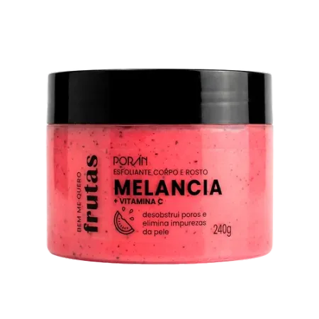 Esfoliante Melancia + Vitamina C - Porán Cosméticos 240G