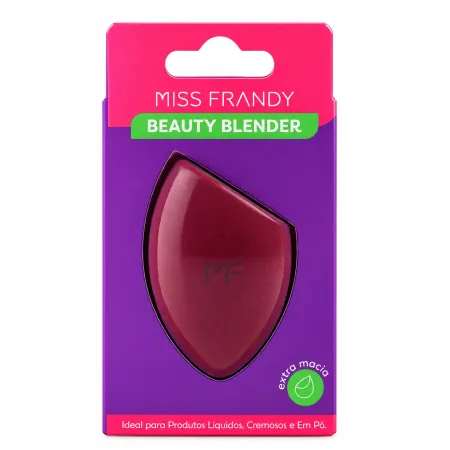 Esponja Chanfrada Para Maquiagem Bordô - Miss Frandy