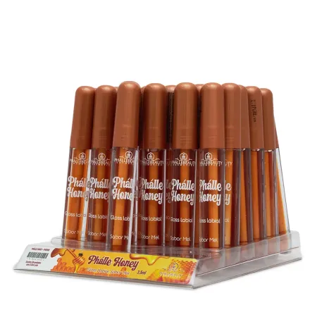 Gloss Labial Sabor Mel Box C/36Unid - Phallebeauty 3,5ml