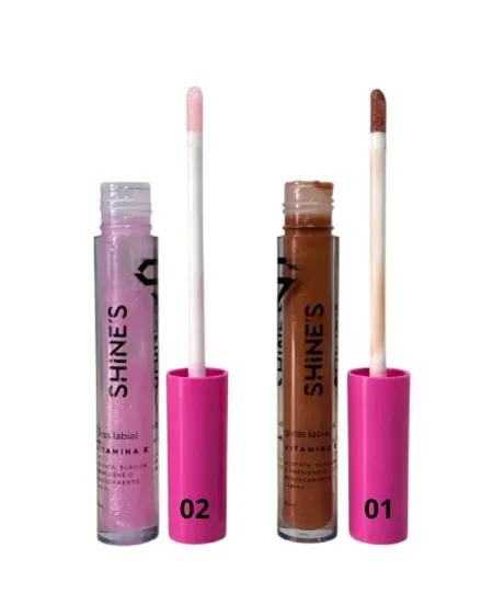 Gloss Labial Soft Mauve Box C/24 Unid - Shine's Cosméticos 5ml