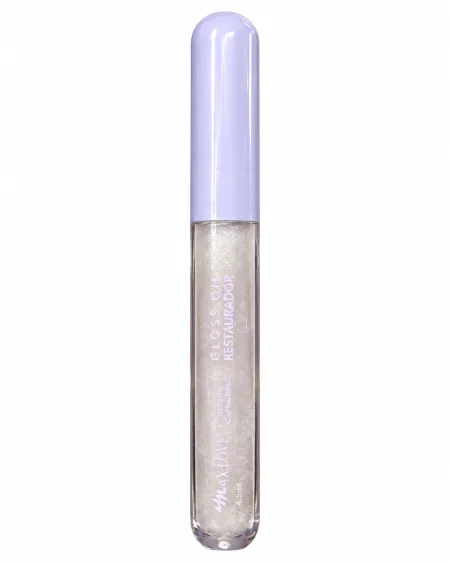 Gloss Oil Restaurador Brilho Labial com Glitter- Max Love 4,5ml