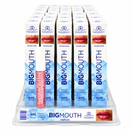 Gloss Volumoso BigMouth Rosa- Phállebeauty Cosmetics 4ml