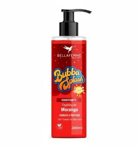 Hidratante Bubba Splash Morango Bella Femme 200ml