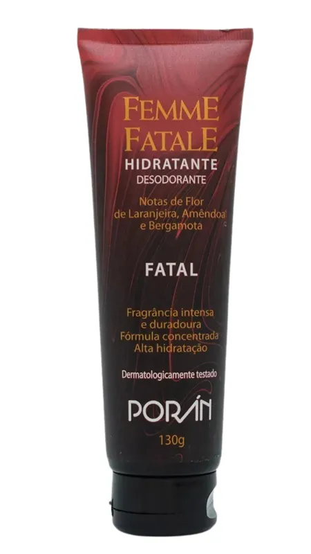 Hidratante Desodorante Femme Fatale Fatal Porán 130g