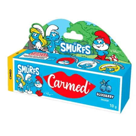 HIDRATANTE LABIAL CARMED OS SMURFS BLUEBERRY - 10G