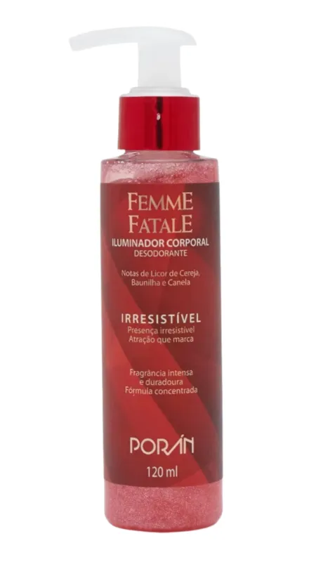 Iluminador Corporal Femme Fatale Irresistível Porán 120ml