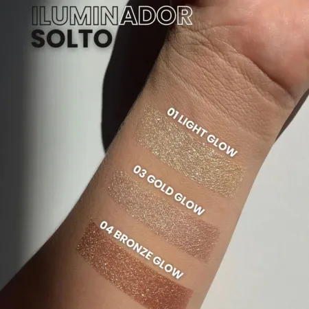 Iluminador em pó solto Ana glow