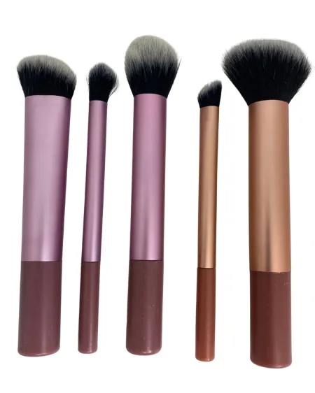 Kit 5 Pincéis para Maquiagem Makeup Brush – Kit Completo de Pincéis para Rosto e Olhos