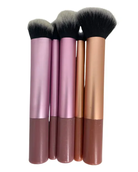 Kit 5 Pincéis para Maquiagem Makeup Brush – Kit Completo de Pincéis para Rosto e Olhos