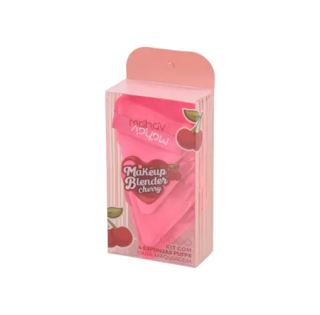 Kit Makeup Blender Puff Cherry- Mahav