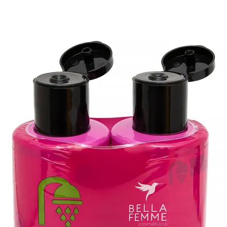 Kit Shampoo E Condicionador Hidratação - BellaFemme 400ml