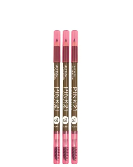 Lápis para Sobrancelha 2 em 1- Pink 21 Cosmetics