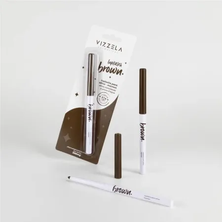 Lapiseira Para Olhos Brown - Marrom Efeito Metalizado - Vizzela 300mg