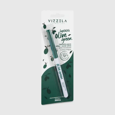 Lapiseira Para Olhos Olive Green Verde Oliva Efeito Metalizado - Vizzela 5g