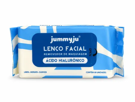 Lenço Demaquilante Ácido Hialurônico- Jummyju