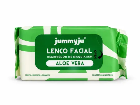Lenço Demaquilante Aloe Vera- Jummyju
