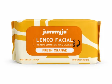 Lenço Demaquilante Fresh Orange- Jummyju