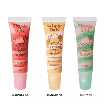 Lip Gloss Ice Cream City Girls 11g