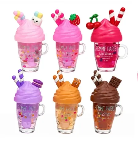 Lip gloss Sobremesa Milk Shake Box C/24Unid - Femme Paris