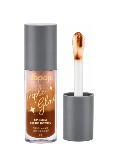Lip Gloss Triple Glow Nude Glam- Dapop 5g