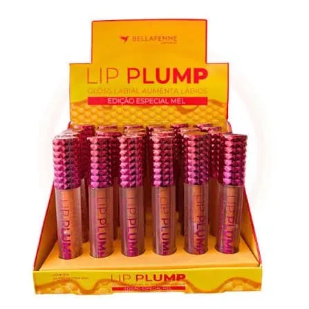 Lip Plump Gloss Aumenta Lábios Mel Bella Femme 4ml