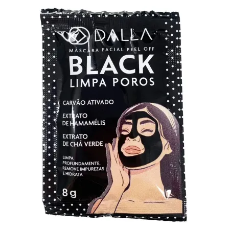 Máscara Facial Black Limpa Poros Peel Off Dalla 8g
