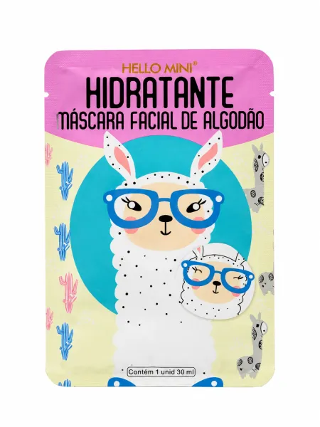 Máscara Facial Hidratante De Algodão- Hello Mini
