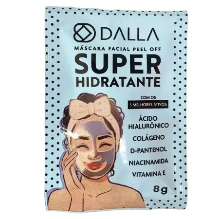 Máscara Facial Super Hidratante Peel Off Dalla 8g