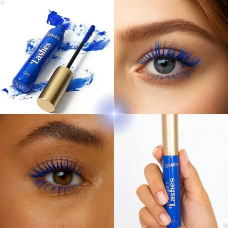 Máscara Para Cílios Colorido Mystery Lashes Azul- Luisance 12ml