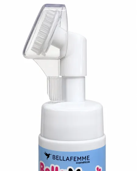 Mousse Facial Leite Com Morango Bella Muu- Bella Femme 150ml