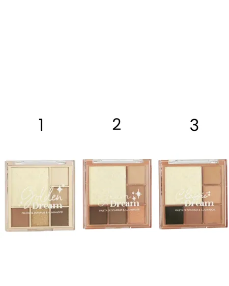 Paleta De Sombra e Iluminador Bright Dream Box C/24 Unid- Fenzza