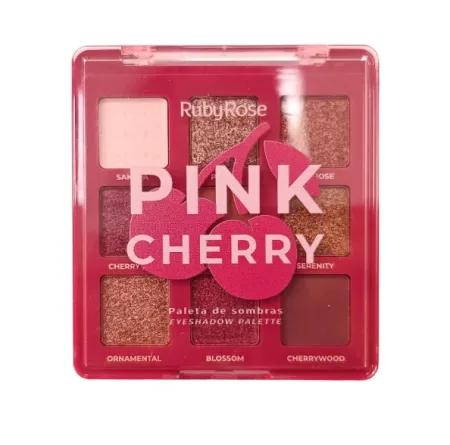 Paleta de Sombras Pink Cherry Box C/12Unid - Ruby Rose