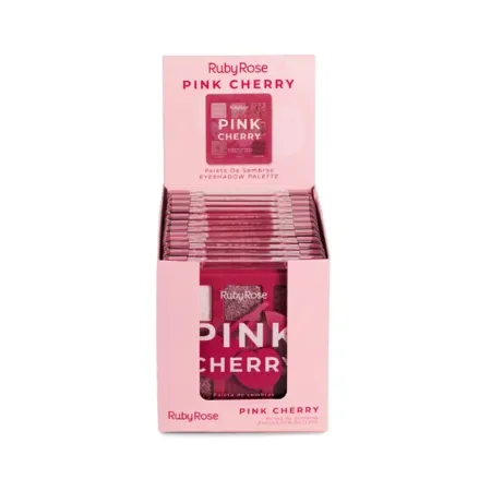 Paleta de Sombras Pink Cherry Box C/12Unid - Ruby Rose