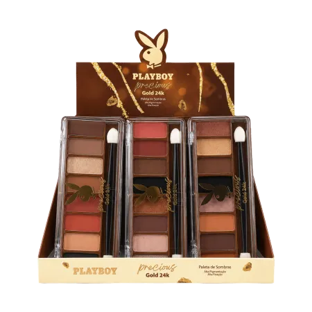 Paleta de Sombras Precious Gold 24k- Playboy
