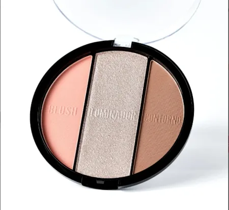 Paleta Multifuncional Perfect Contorno, Blush e Iluminador- Bella Femme Cosméticos