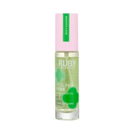 Perfume Cabelo e Corpo Bergamot e Rose- Ruby Kisses 30ml
