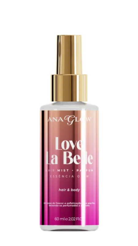 Perfume de Cabelo e Corpo Love La Belle Ana Glow 60ml